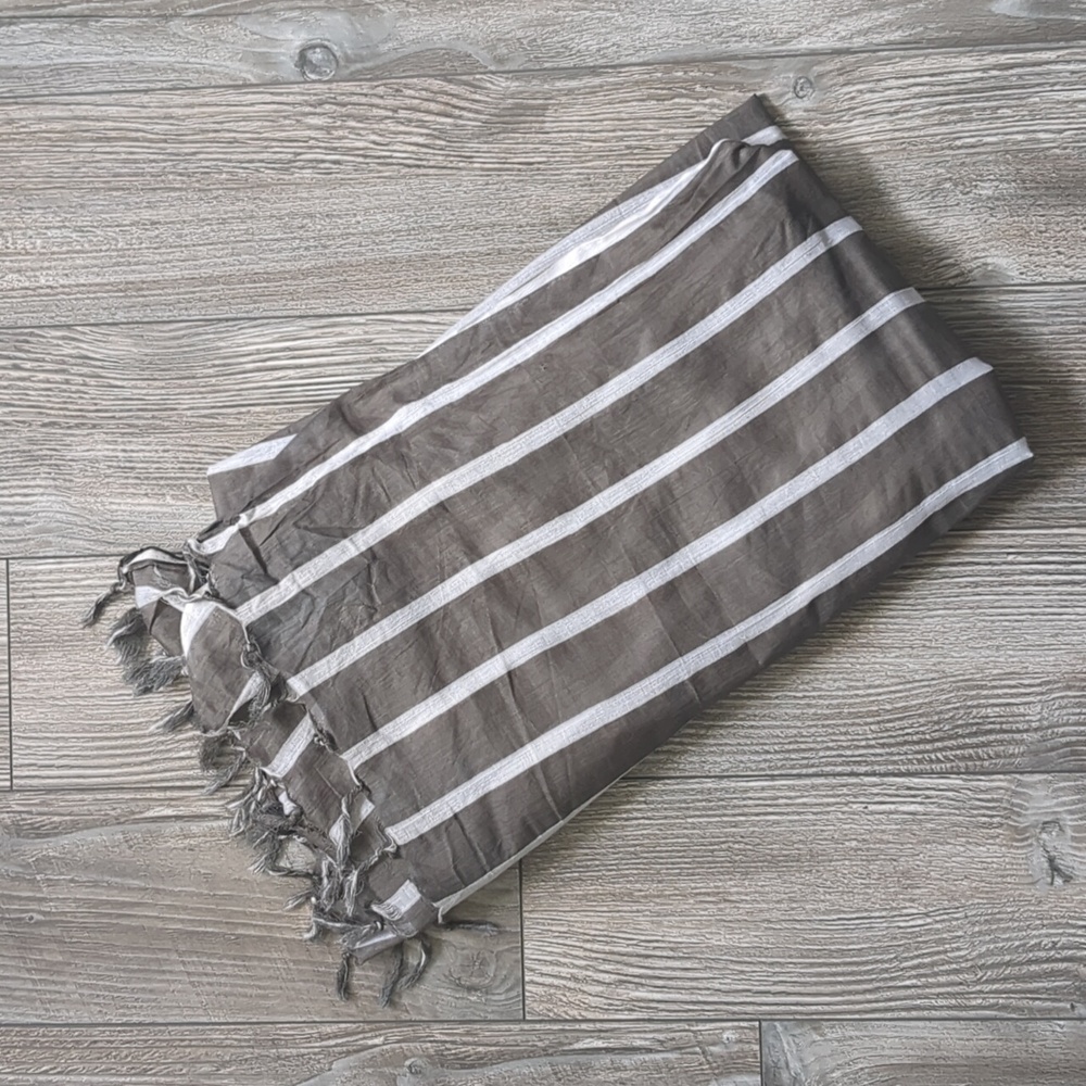 SHIRALEA striped scarf made in India